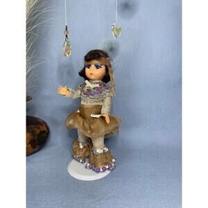 Bespoke Madame Alexander Doll 8” - Disco Dancing Queen ABBA - OOAK Silver & Gold